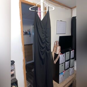 Long Black prom dress